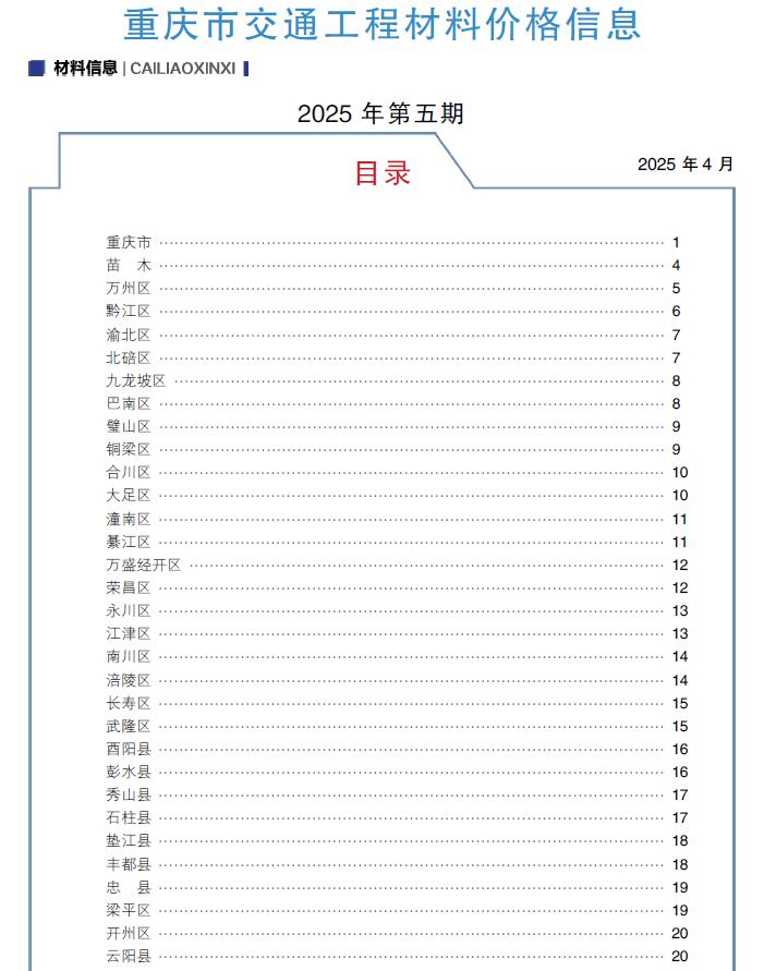 重庆2025年5月交通