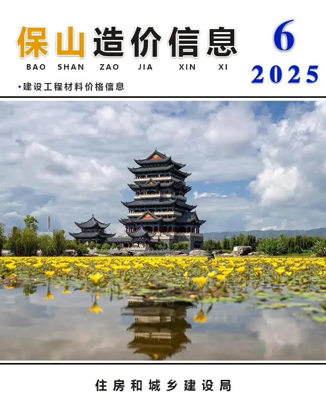造价库保山市2025年6月信息价期刊电子版PDF封面