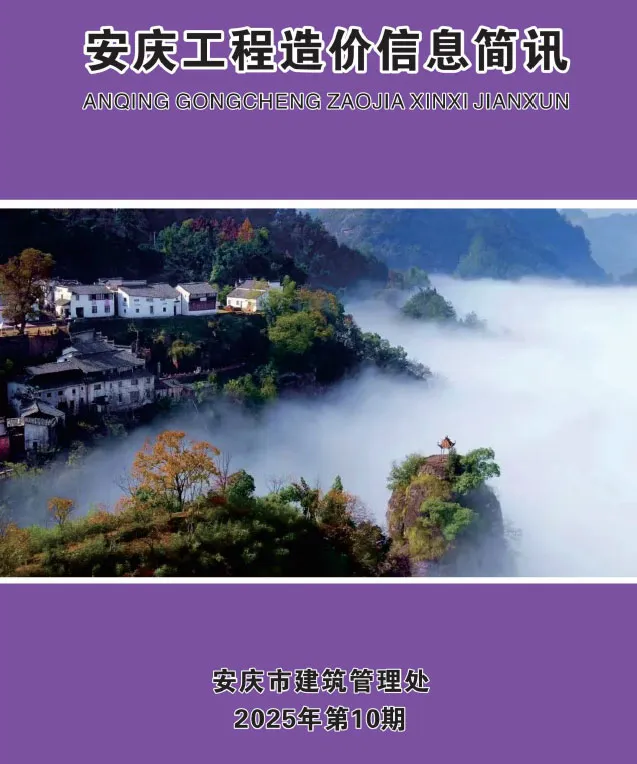 造价库安庆市2025年10月信息价期刊电子版PDF封面