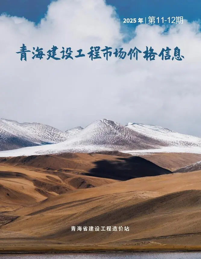 造价库青海2025年12月建材市场信息期刊电子版PDF封面