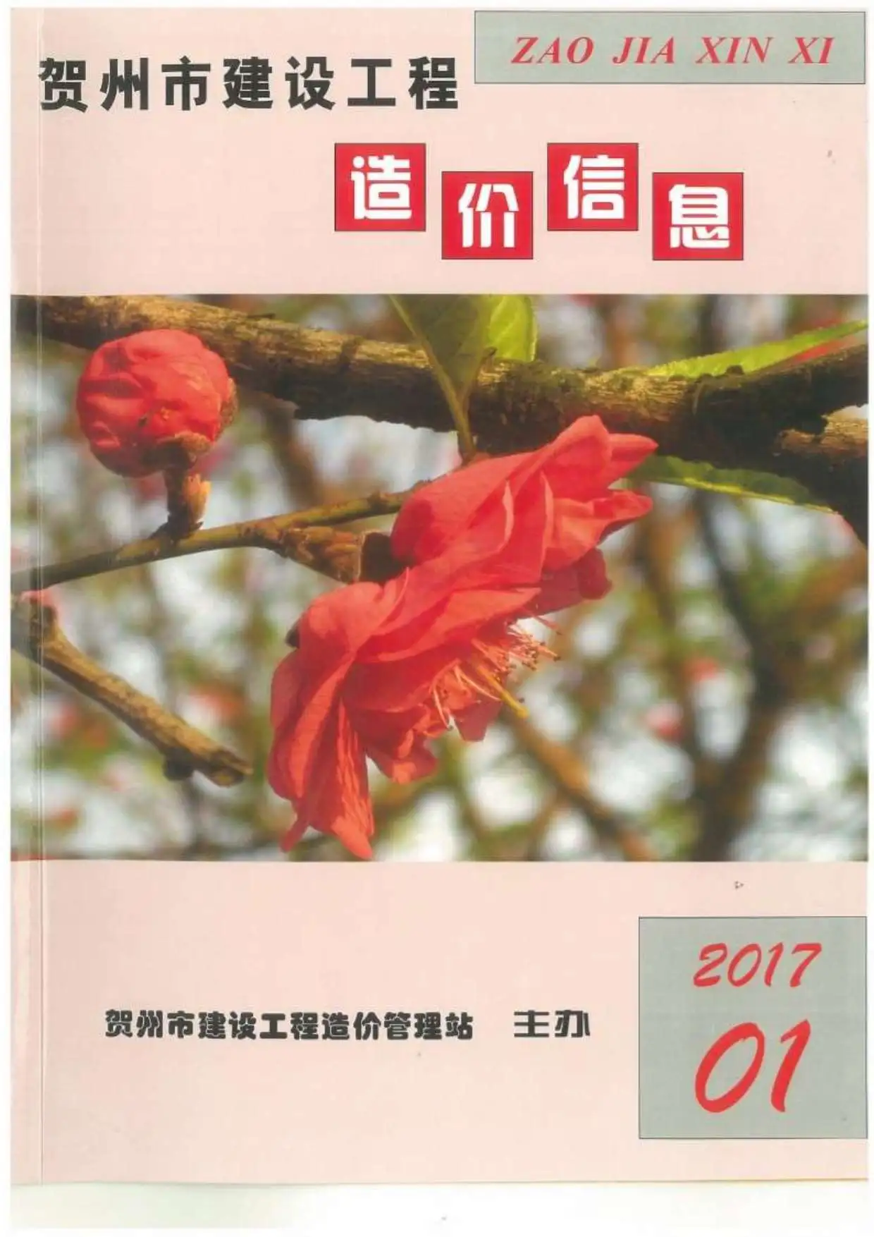 造价库贺州市2017年1月信息价期刊电子版PDF封面