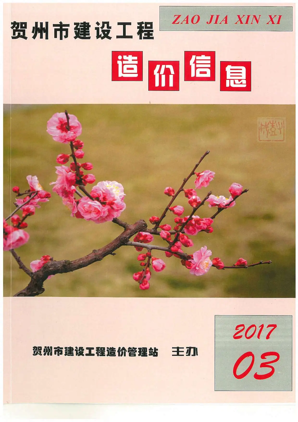 造价库贺州市2017年3月信息价期刊电子版PDF封面