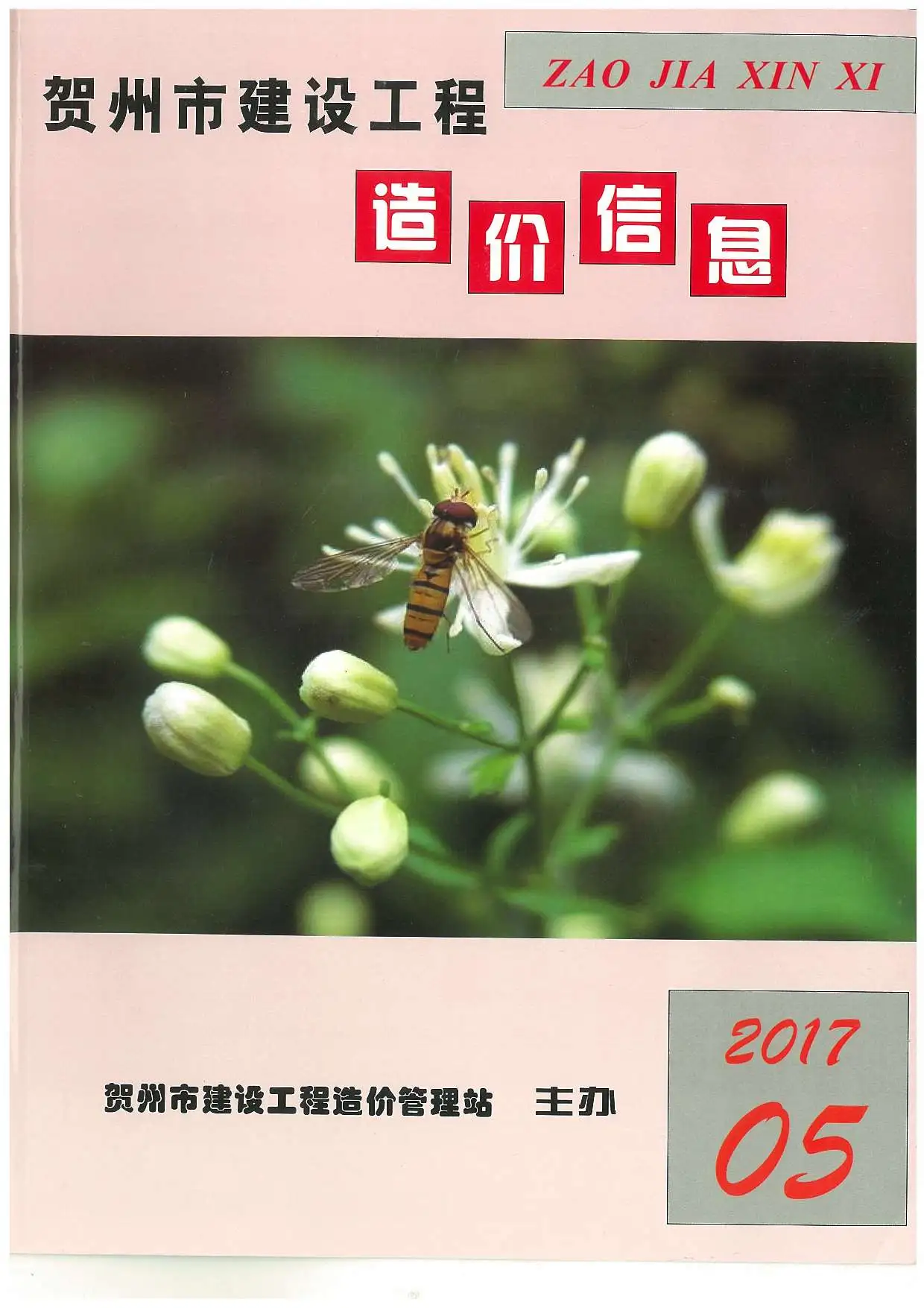 造价库贺州市2017年5月信息价期刊电子版PDF封面